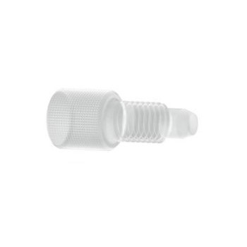 Upchurch Scientific Plug for 1/4-28 Coned Ports for 1/8 inch OD Tubing, Standard Knurl, PCTFE, Natural, Single - P-120 - Click Image to Close